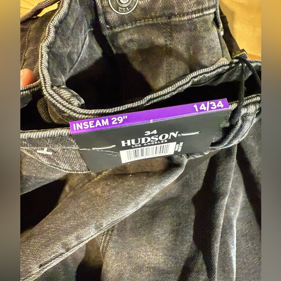 NWT Hudson Jeans in Deep Black. High rise size 14/34. - Picture 7 of 7